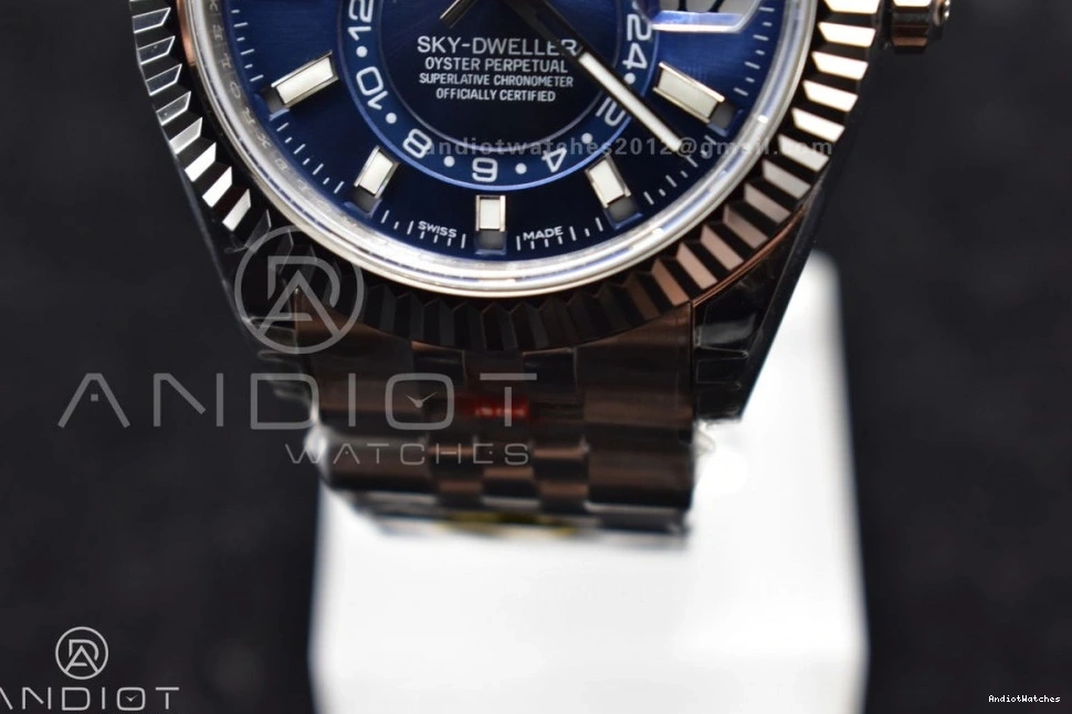 A23J Blue Noob SS on SS Jubilee Dial 1111 Best Affordable Edition Bracelet Skydweller 0425